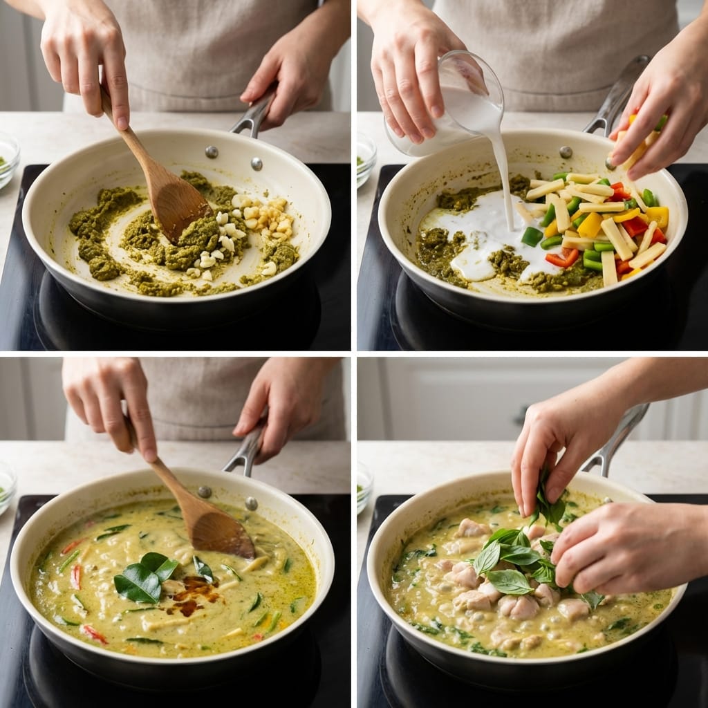 Close-up of garlic butter sauce coating chicken