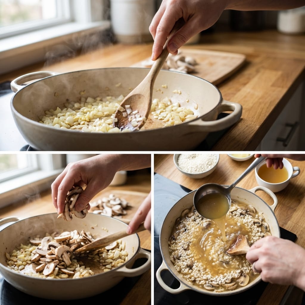 Simmering bbq sauce in pot